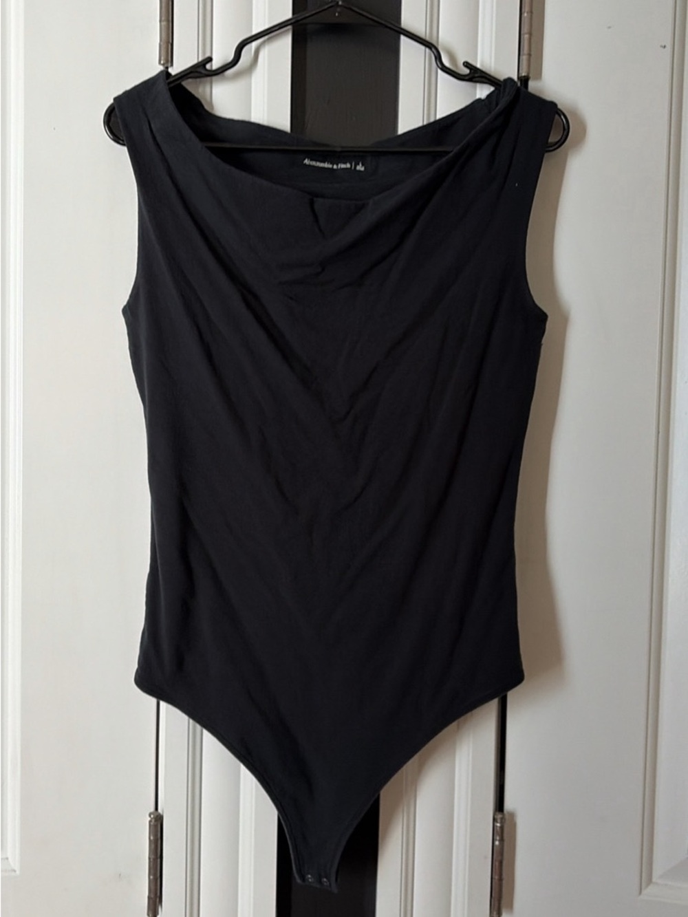 Abercrombie & Fitch Black Scoop Neck Sleeveless Bodysuit